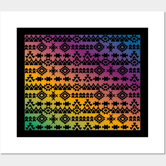 aztec pattern design Wall Art by JDP Designs